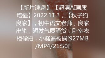 【新片速遞】 【超清AI画质增强】2022.11.3，【秋子约良家】，初中语文老师，良家出轨，短发气质骚货，卧室衣柜偷拍，小骚逼被操[927MB/MP4/21:50]