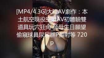 [MP4/4.3G]大陸AV劇作：本土航空現役空姐AV初體驗雙道具玩穴狂肏 師母生日願望偷窺球員尿尿群P顏射等 720p