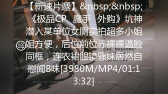 【新速片遞】&nbsp;&nbsp; 《极品CP⚡魔手☛外购》坑神潜入某单位女厕实拍超多小姐姐方便，后位前位赤裸裸逼脸同框，连衣裙眼镜骚妹居然自慰闻B味[3980M/MP4/01:13:32]